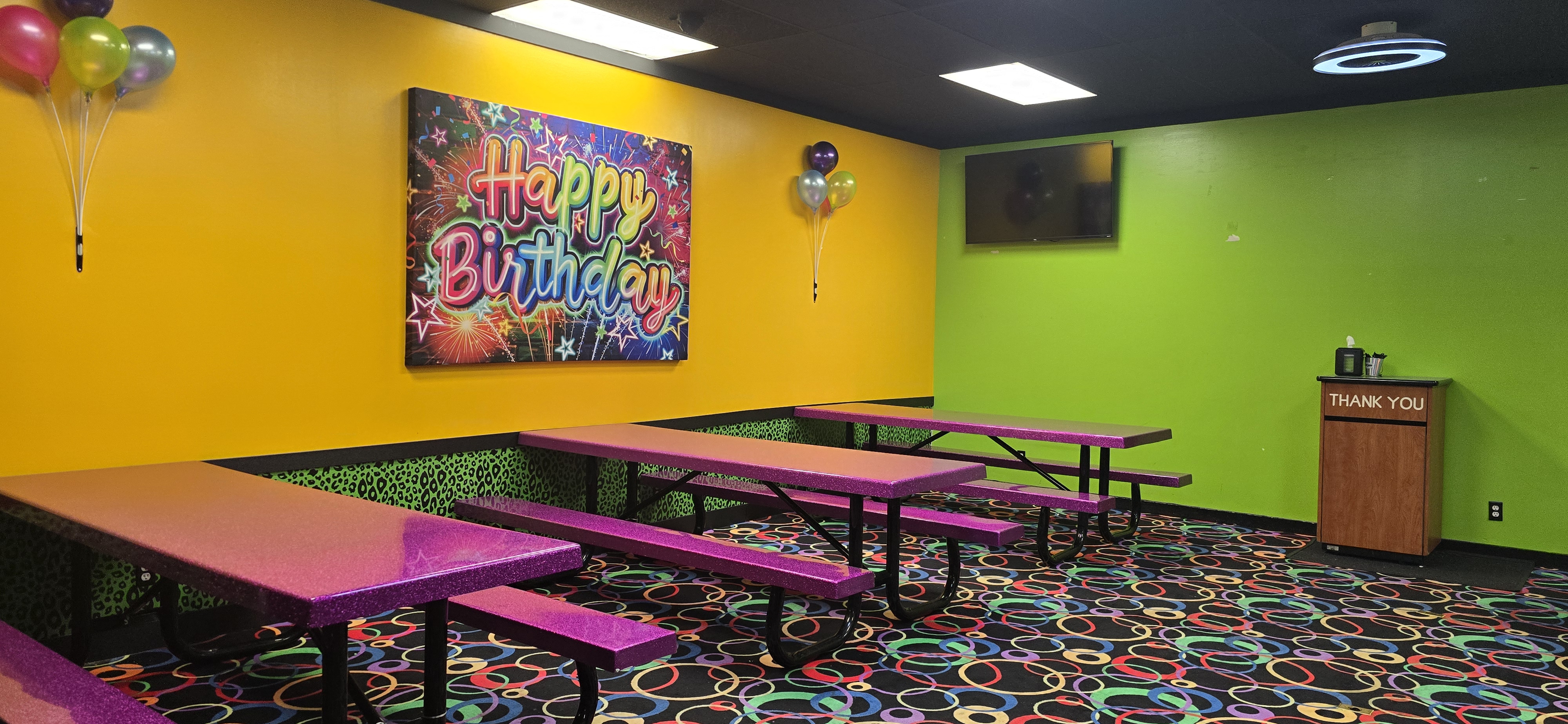 Roller City birthday party room